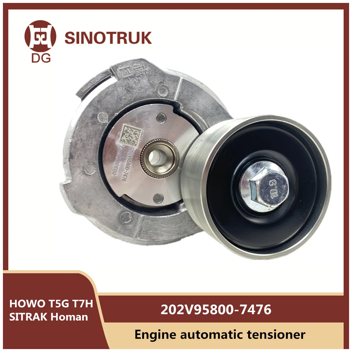 

Engine automatic belt tensioner 202V95800-7476 For SIONTRUK HOWO T5G T7H SITRAK Homan MC11 MC13 Original Parts