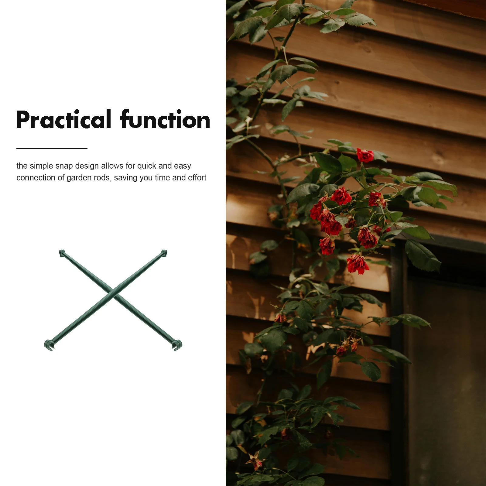 20 قطعة حديقة تعريشة النبات موصل البلاستيك دعم قضبان لنباتات الطماطم الجذعية أصحاب الإطار بناء موصلات المناسب