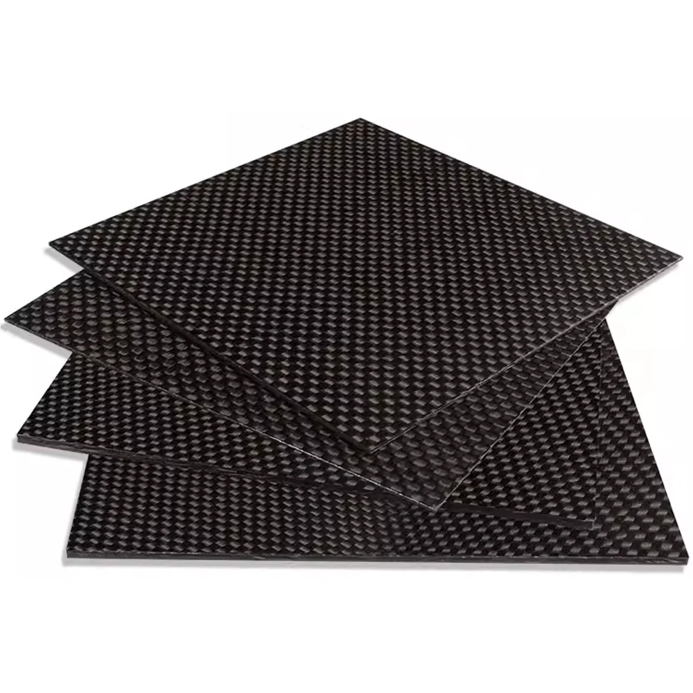 DIY用カーボンファイバーパネル,高複合硬度シート,200x300mm, 250x250mm, 0.5mm,マット表面3k