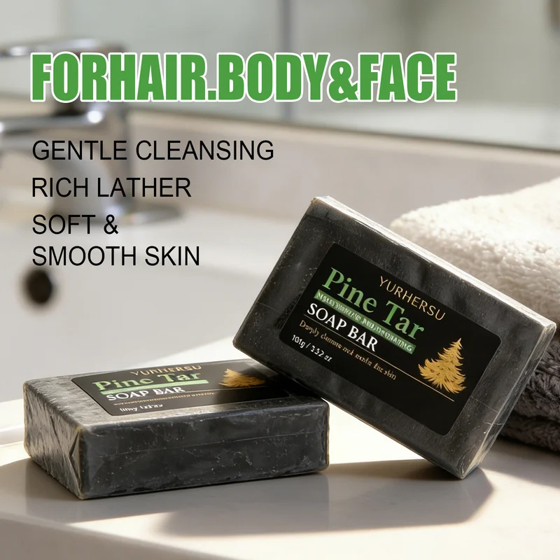 pine resin soap Gentle cleansing facial soap Moisturizing and hydrating bath soap