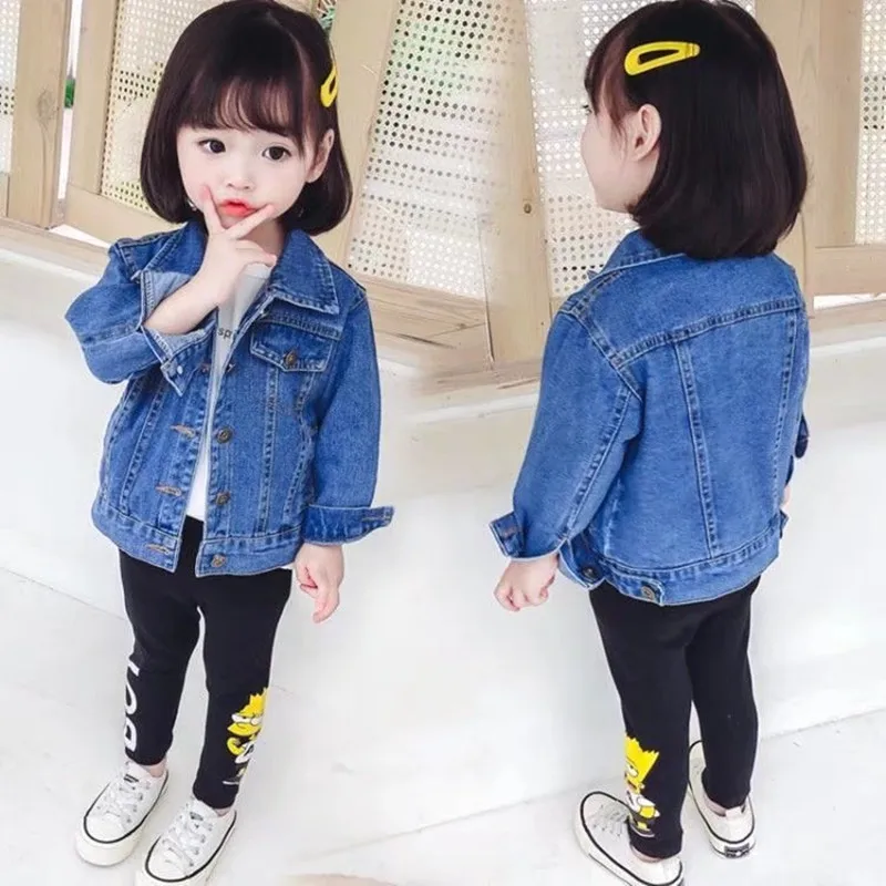 

Children's Denim Jackets Baby Boy Girl Spring Autumn Fashion Coats Jackets clothing 2 3 4 5 6 Children Outerwear 20224 New