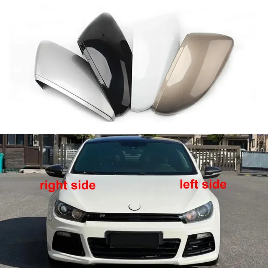 For Volkswagen VW Scirocco 2010-2018 Rearview Mirrors Cover Rear View Mirror Shell Housing Color Painted 3C8857537 3C8857538