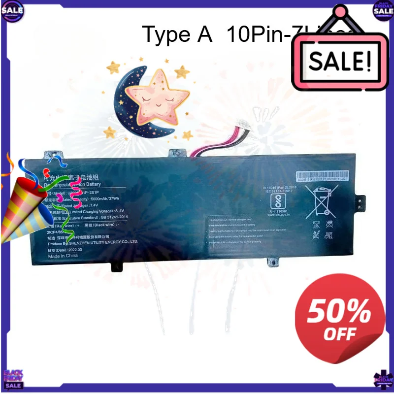 SWZY Battery U3285131P-2S1P U3285131PV-2S for Jumper EZBook S5 Smartbook 141 S4 JNB10 for Haier A914 GSP3285131 Atvio W1415A M-S