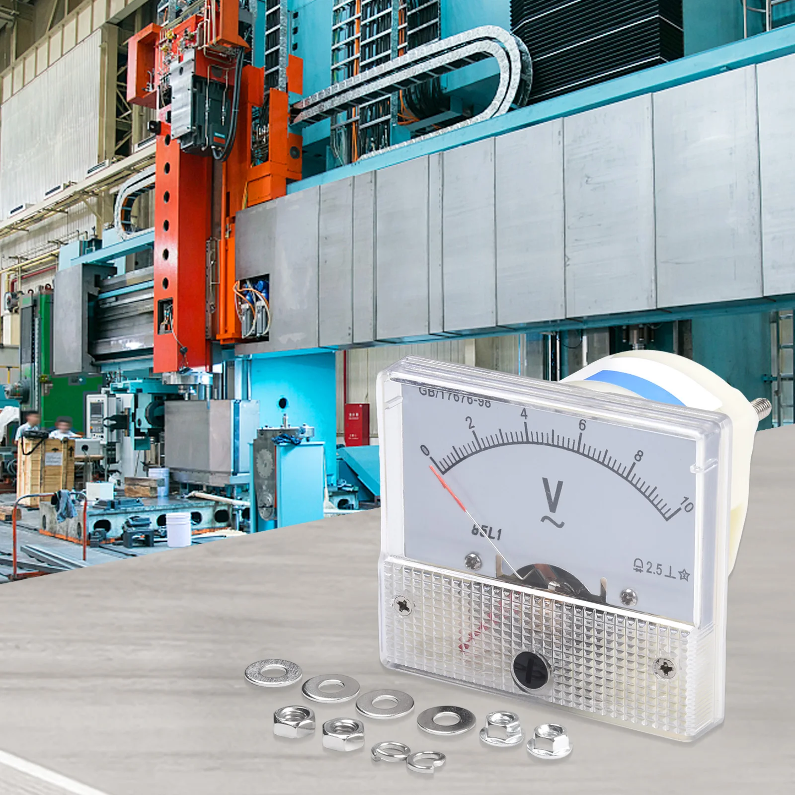 المهنية الفولتميتر تيار مستمر 0-30 فولت 0-50 فولت التناظرية فولت لوحة الجهد متر لوحة مؤشر ميكانيكي الفولتميتر أدوات قياس