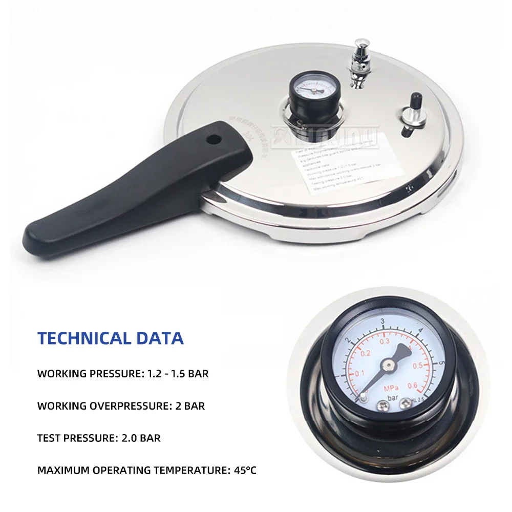5L Stainless Steel High-Pressure Steam Sterilizer Disinfection and Sterilization Machine Autoclave for Lab