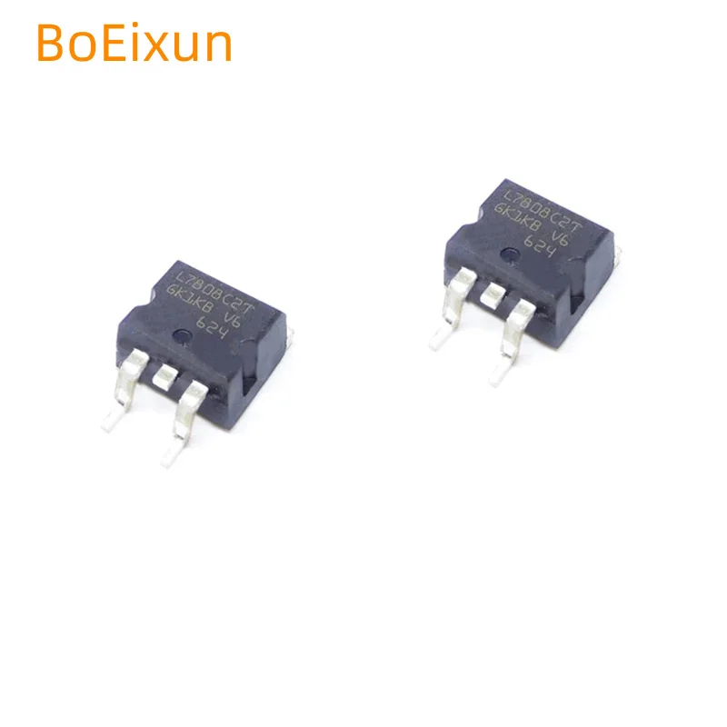 10PCS/LOT L7808CD2T L7808C2T L7808 TO-263 MOSFET MOSFT Three-terminal Voltage Regulator SMD New Good Quality Chipset