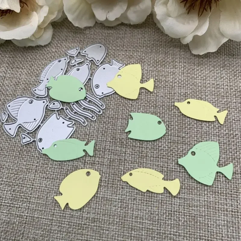 Aquatic coral fish decoration Metal Cutting Dies Stencils For DIY Scrapbooking Decorative Handcraft Die Cutting Template Mold