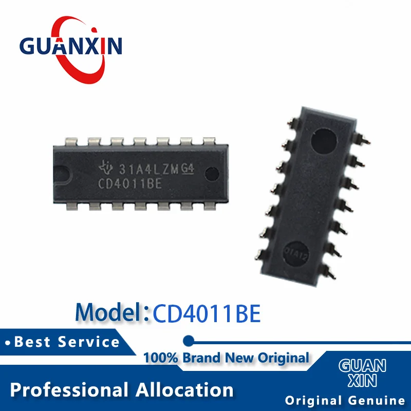 

100% New Marking CD4011BE DIP-14 CD4011