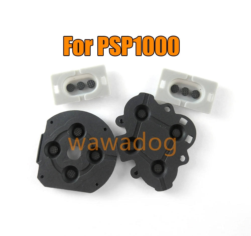 1set Game Console Replacement For PSP 1000 D-Pads Rubber Conductive L R Button Repair Part