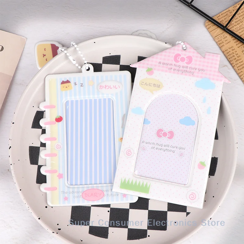 PVC Card Holder Mobile Phone Ccd Camera Cute Chasing Star Love Beans Small Card Campus Card Storage Card Bag Display Pendant
