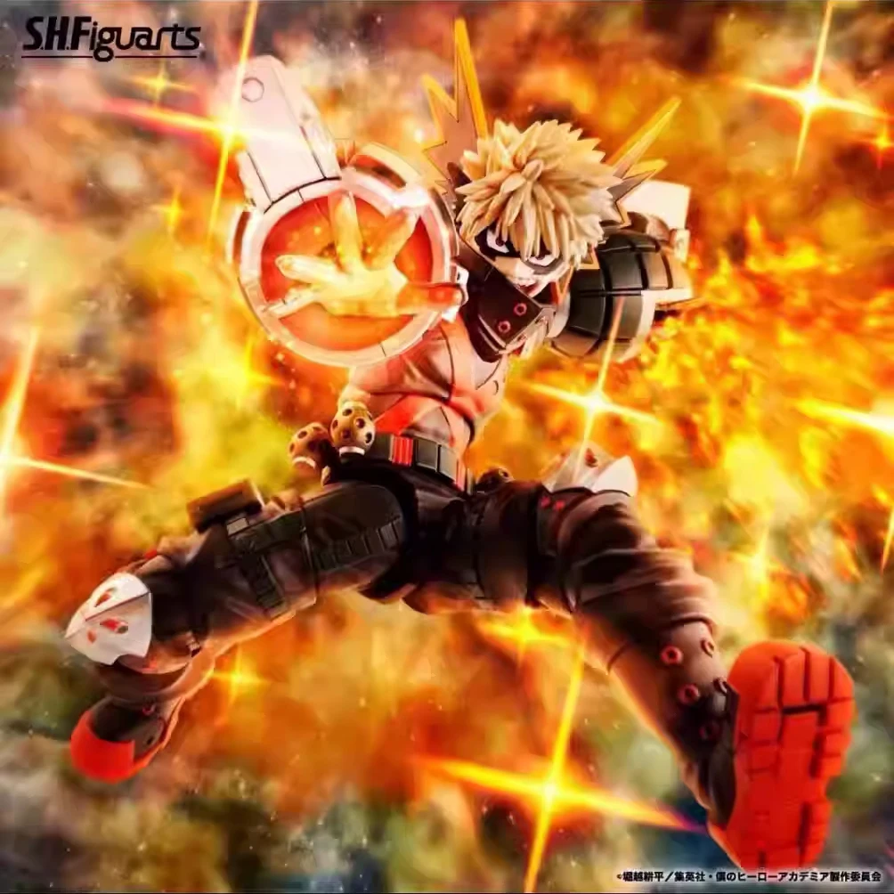 

BANDAI SHFiguarts SHF Bakugou Katsuki Aciton Figure Model Toy Warm Blood Anime My Hero Academia Collect Figure Doll Ornament