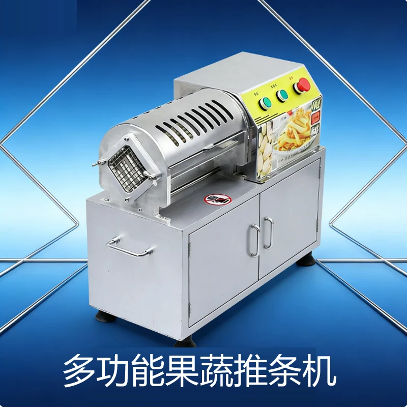 

Машина для резки картофеля фри Коммерческая электрическая машина для нарезки картофельных чипсов Маленькая машина для резки полосок овощей и фруктов