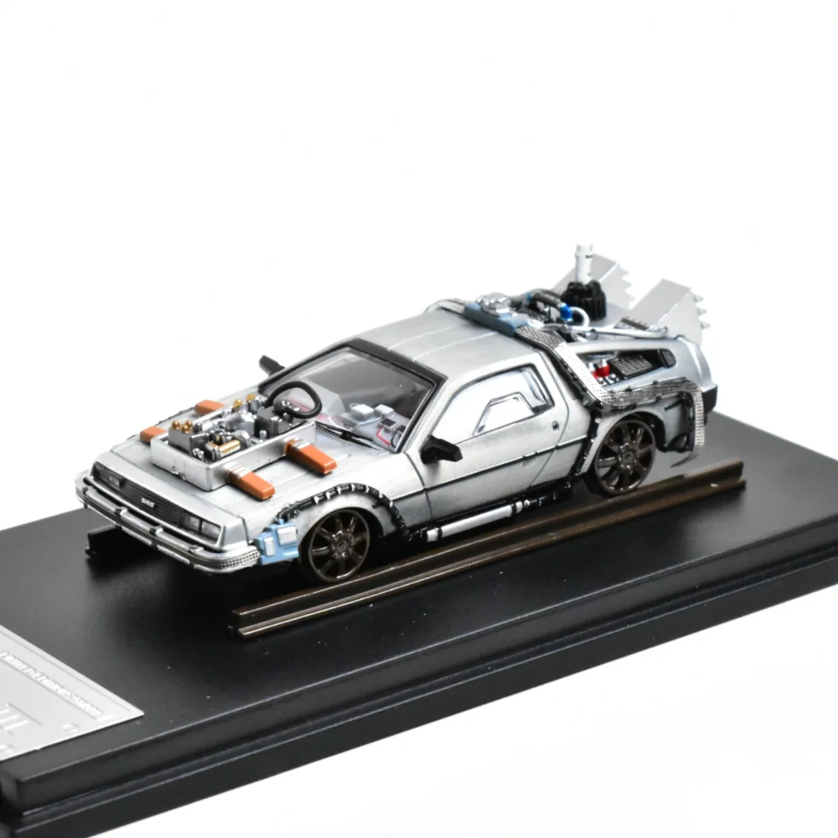 MJ 1:64 zurück in die Zukunft DeLorean DMC 12 Druckguss-Modellauto – Detail 24