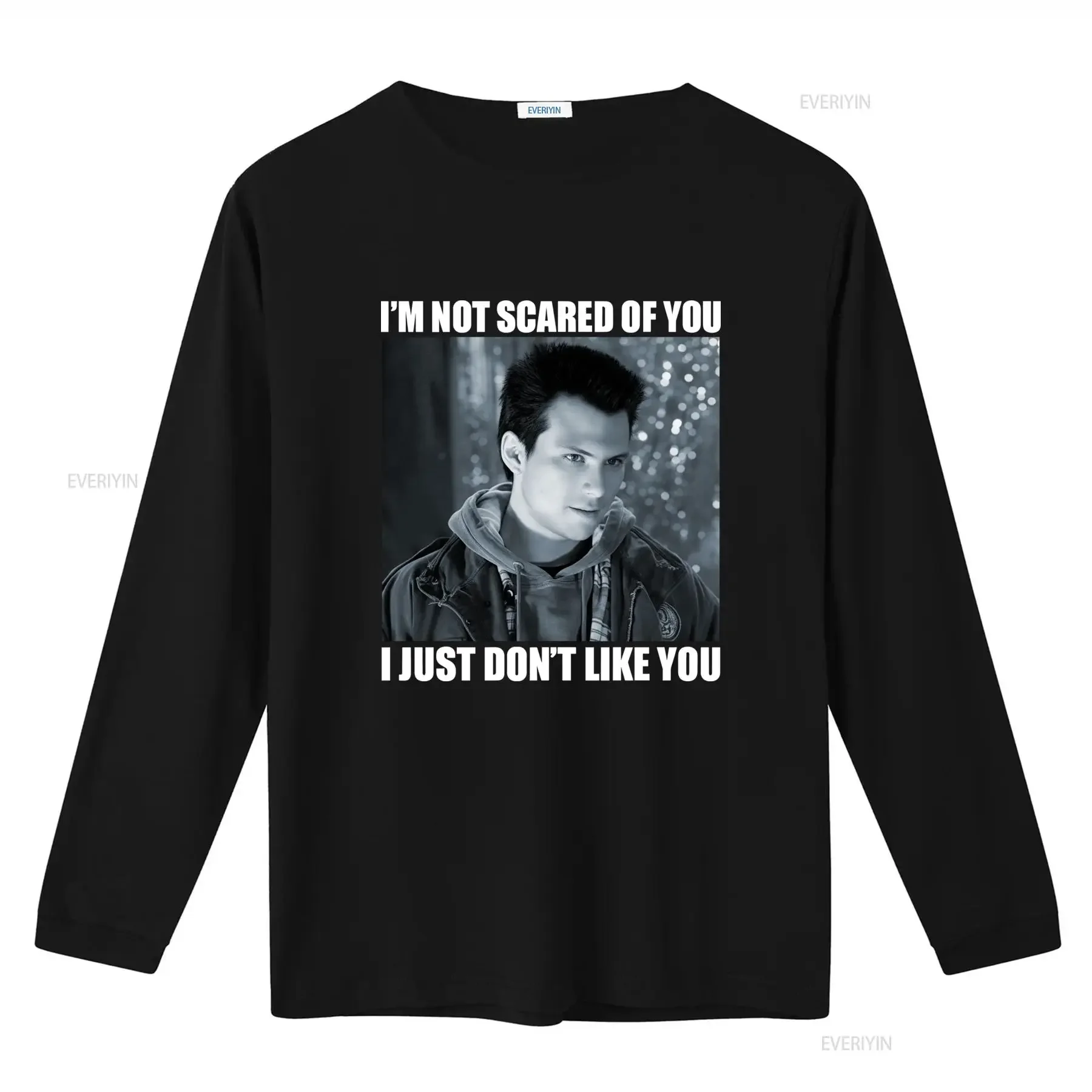 True Romance Adult New T Shirt I'm Not Scared Of You I Just Don't Like Print vintage Washed Slightly Breathable Casual Soft