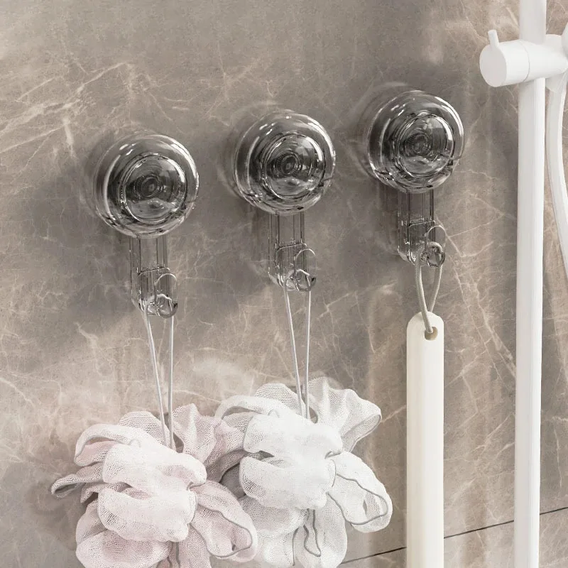 Suction Hooks Strong Vacuum Power Traceless No-Drilling Adhesive Hooks for Home Bathroom Kitchen Door Back and Toilet Area