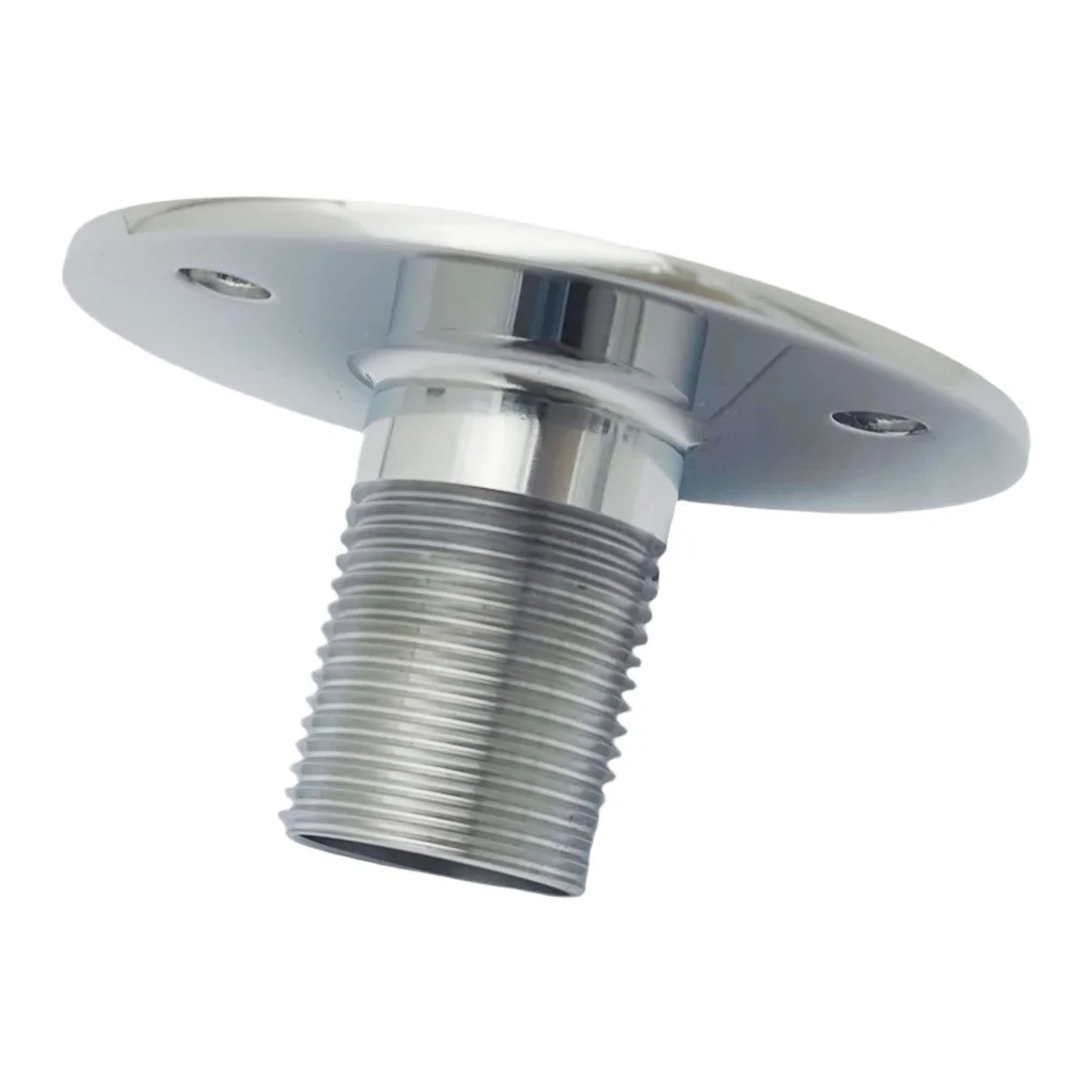 304 Stainless Steel Adjustable Antenna Base Mount for Marine Vessels Compatible with Standard 1 Inch 14 Thread Antennas