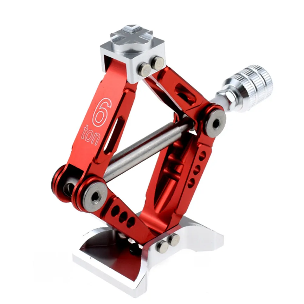 1-個-rc-カージャック高品質金属シミュレーションリフティングジャックポータブルハンドル-1-10-クローラークライミングカー装飾部品赤