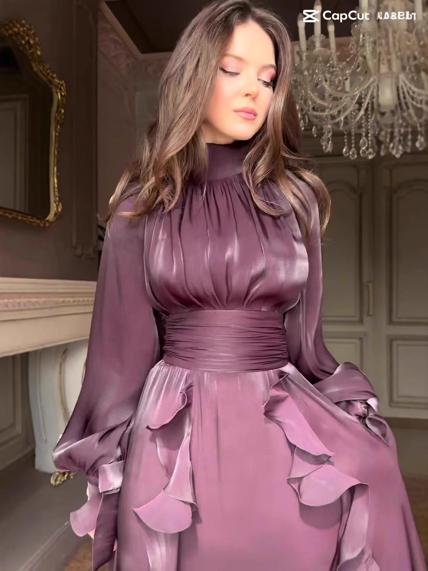 Ele longo sve faionable feminino dr 2026 novo sle fino ajuste vestido com renda guarnição cintura alta até o chão vestido de noite