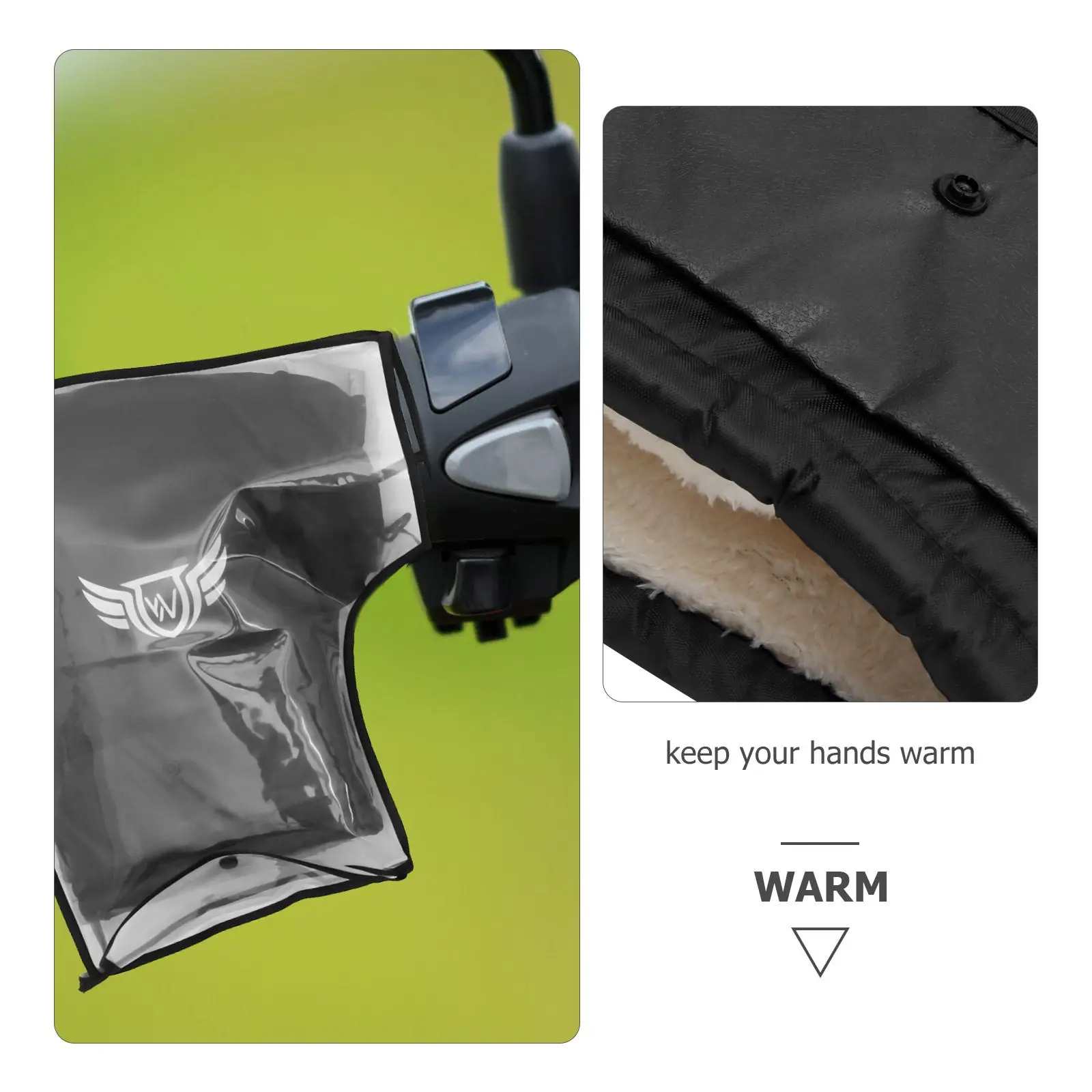 Cubierta para manillar de bicicleta, calentadores de brazos para motocicleta, guantes con rayos de calor, accesorios para hombre, agarre calefactable para invierno, resistente al agua para exteriores