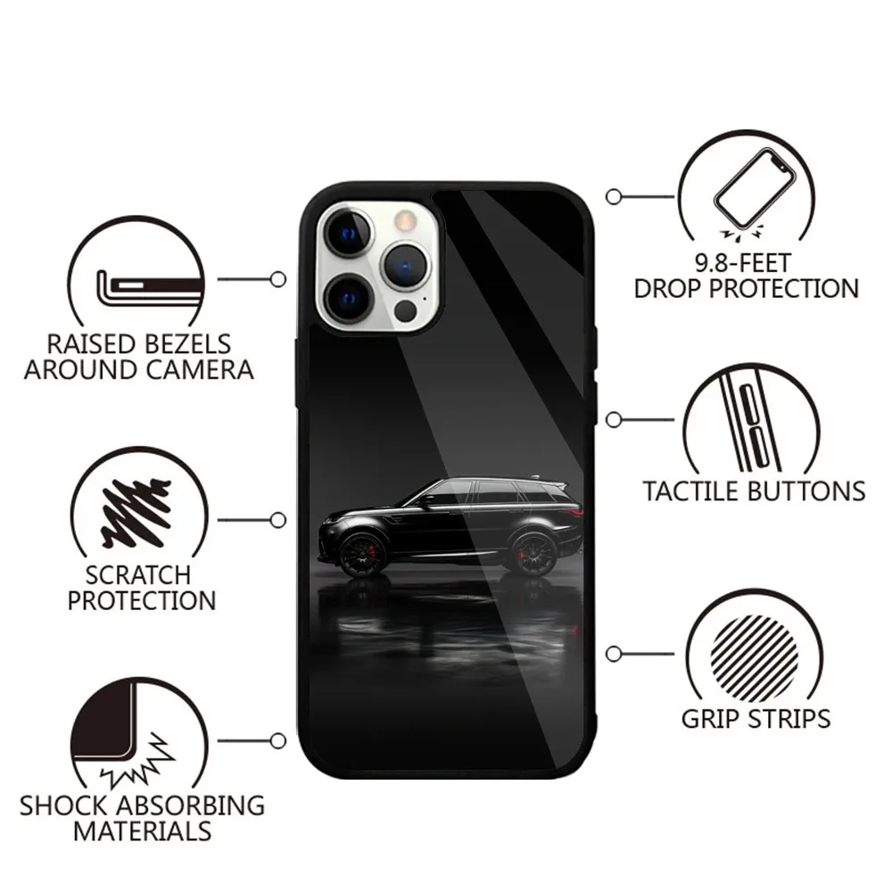 SUV Car L-Land R-Roveres Phone Case For iPhone 16,15,14,13,12,11,Plus,Pro,Max,Mini Magsafe Magnetic Wireless Charging