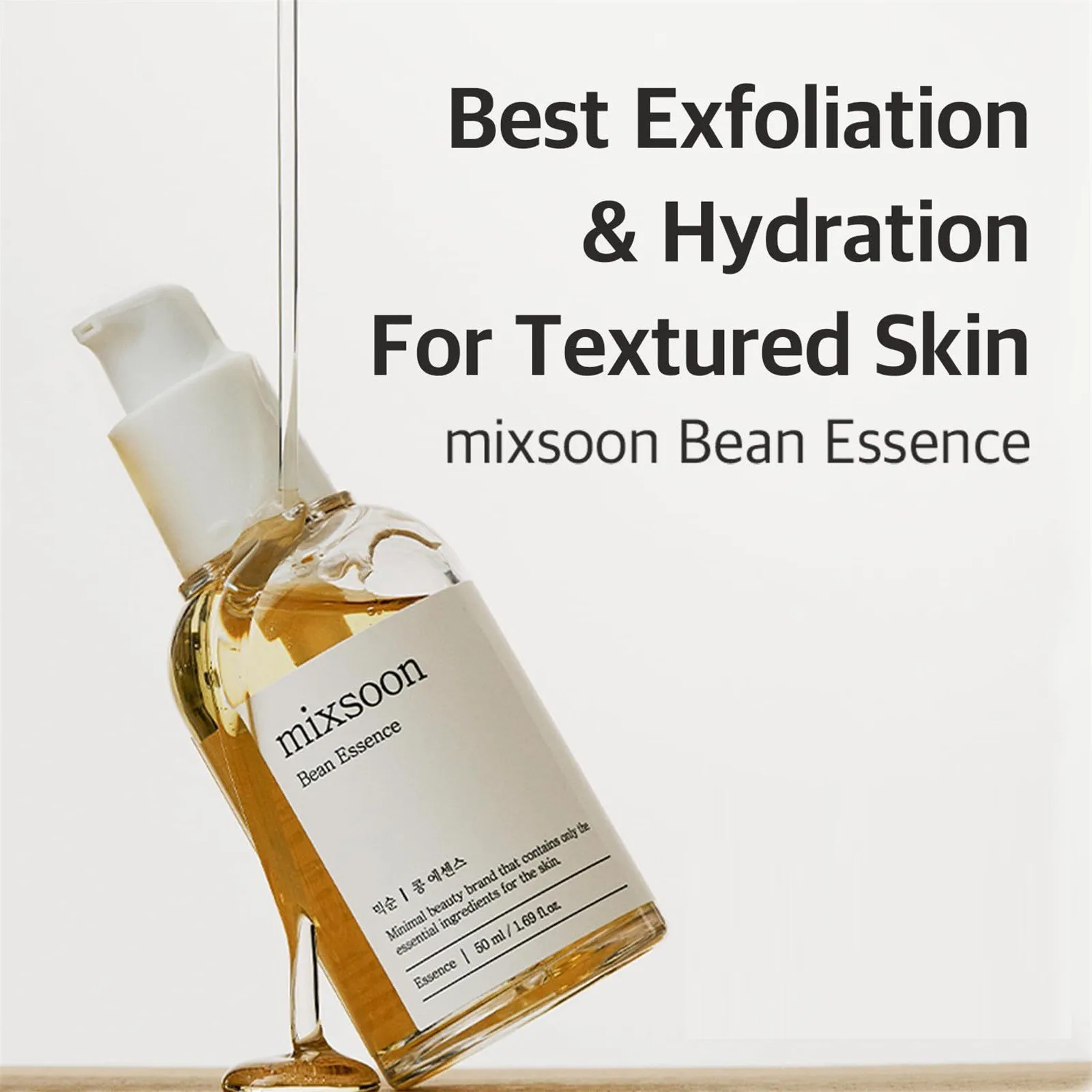 50ml Mixsoon Bohnen essenz VeganS nail Peeling Essenz für das Gesicht feuchtigkeit spendende koreanische Hautpflege Glashaut sanfte tiefe Hydratation