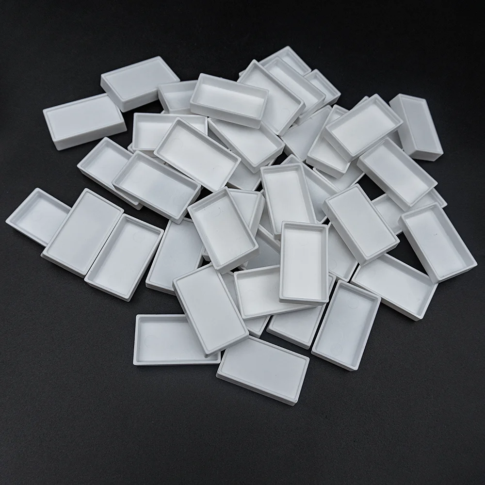 Empty Watercolor Paint Pans-10/20Pcs White Plastic Paint Pans 7.2ML Empty Large Watercolor Pans for Oils or Acrylics Travel Art