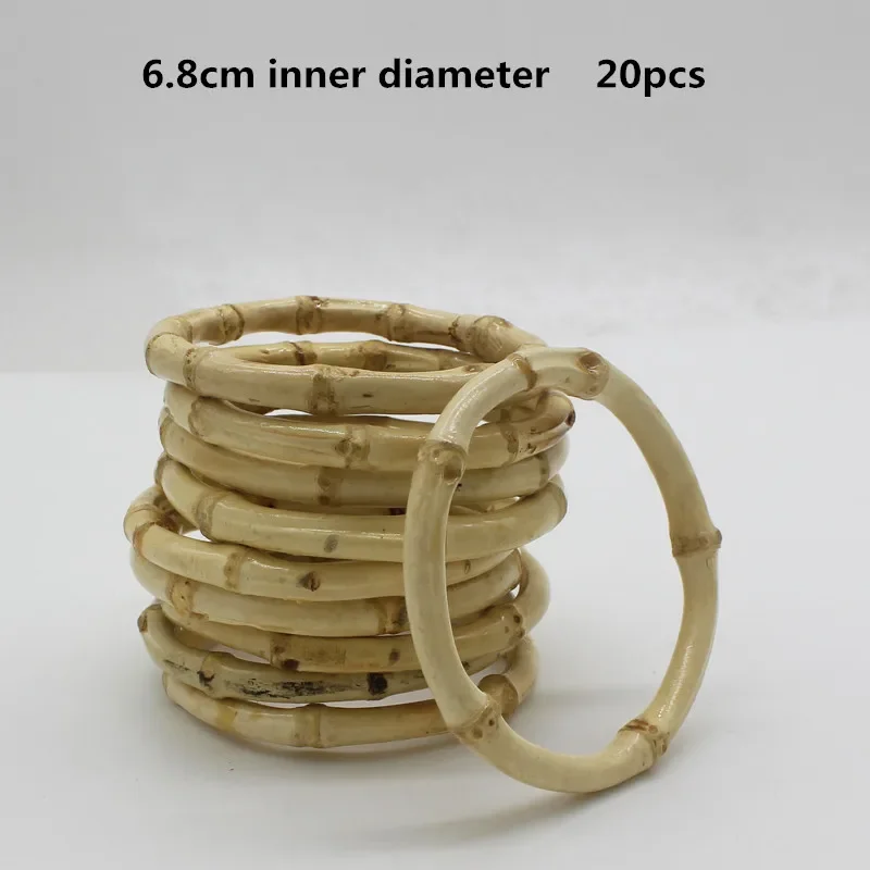 20pcs 3-6.8cm inner diameter bamboo Ring DIY earrings Wood jewelry findings Wholesale Price