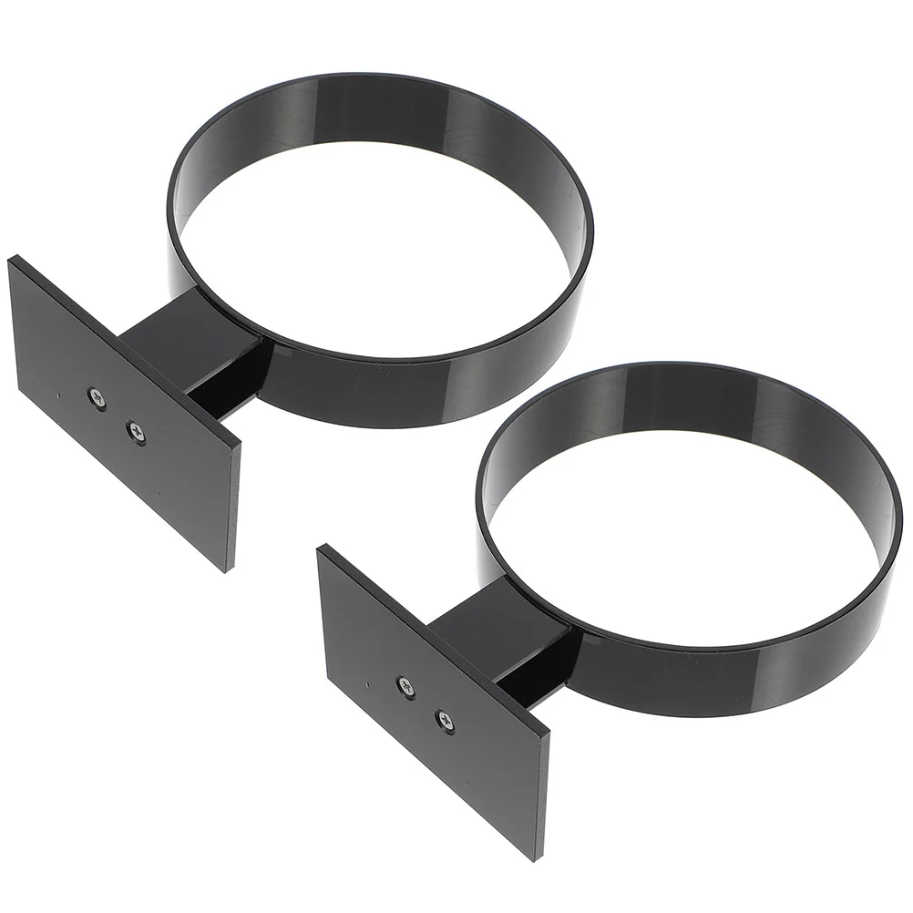 

2Pcs Round Headband Display Stands Acrylic Organizer Lightweight Portable Storage for Bedroom Use