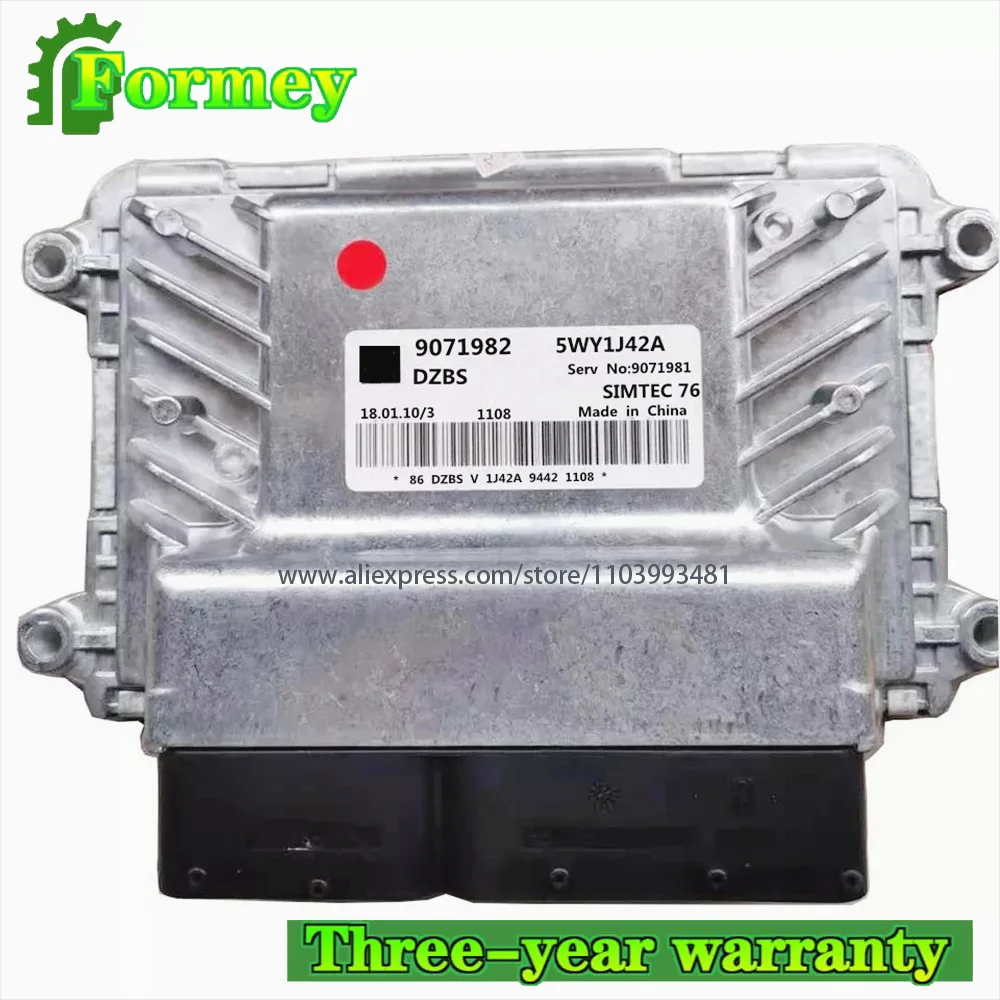 

Original ECU Engine Computer Board 9071982 5WY1J42A for Chevrolet Cruze 1.6 1.8 AT MT