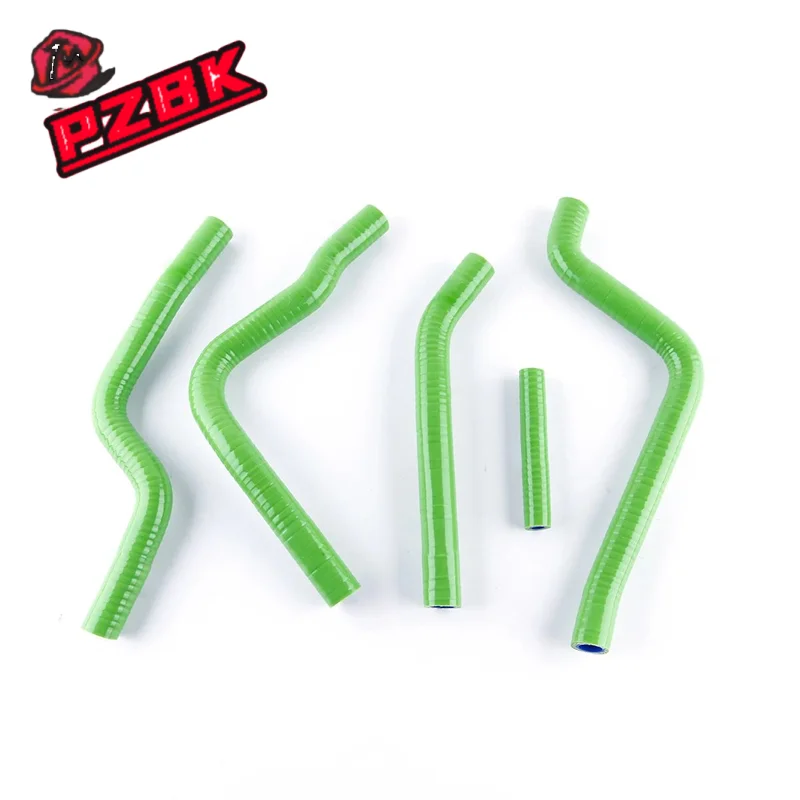 5PCS Silicone Radiator Coolant Hose Pipe Kit For Kawasaki KX125 KX 125 1990-1993 1991 1992