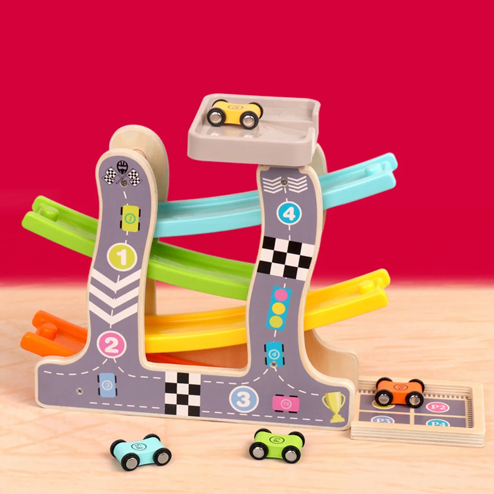 1 Juego de juguete interactivo educativo para deslizar el coche, promoción de la creatividad del niño, aprendizaje temprano y unión para padres