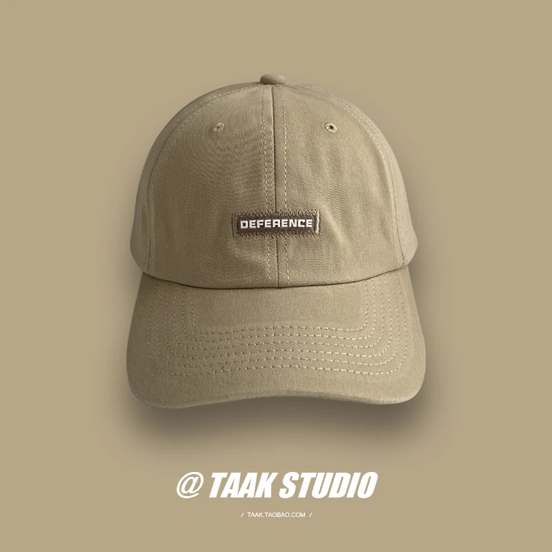 New Embroidery Alphabet Peaked Cap Women's Summer Korean Style All-Matching Sun Hat Street Baseball Cap Men