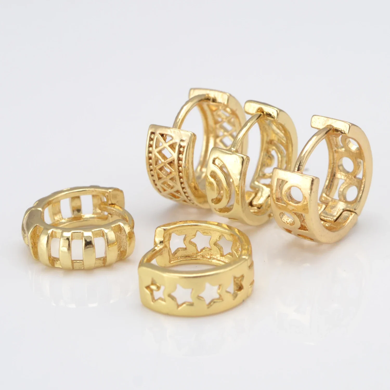 

Brass Women Earrings Zircon Stone Hoop Earrings Leverback Earwire Hangable Jewelry DIY Hooks Components Accessories Supplies