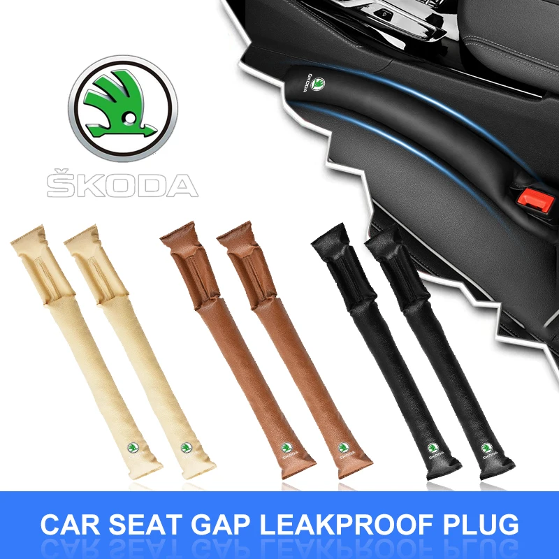 For Skoda Octavia MK2 MK3 2 3 Fabia Karoq Kodiaq Superb Rapid Car Seat Gap Filler Side Seam Plug Strip Leak-proof Filling Strip