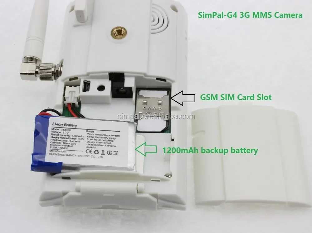 4G smoke detector with ca mera function