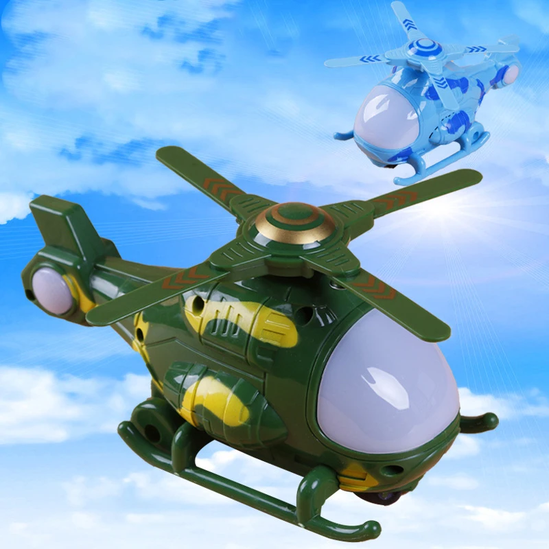 

Children's Electric Glowing Aircraft Toys Electric Helicopter Gunship Model Realistic Appearance Helicopter Toy Glow In The Dark