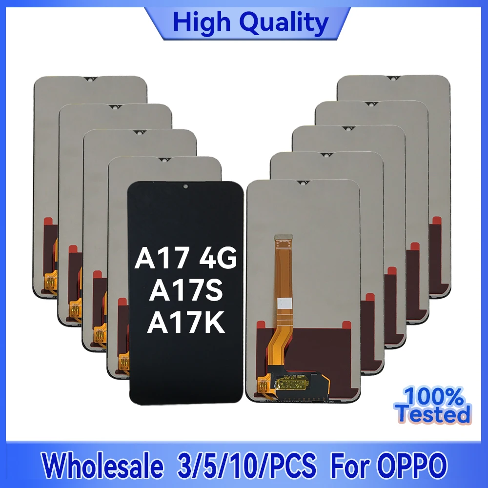 

Wholesale 3/5/10 Pieces/Lot For Oppo A17 4G LCD A17S Screen A17K Display Assembly With Touch Digitizer
