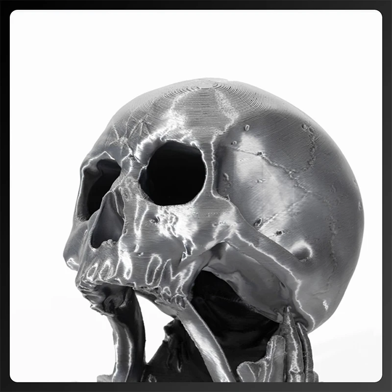 برج النرد مع جمجمة مطبوعة ثلاثية الأبعاد ، نرد d20 ، نرد عشوائي ، مجموعة نرد d20 متضمنة ، سطح الطاولة ، لعبة التدوير