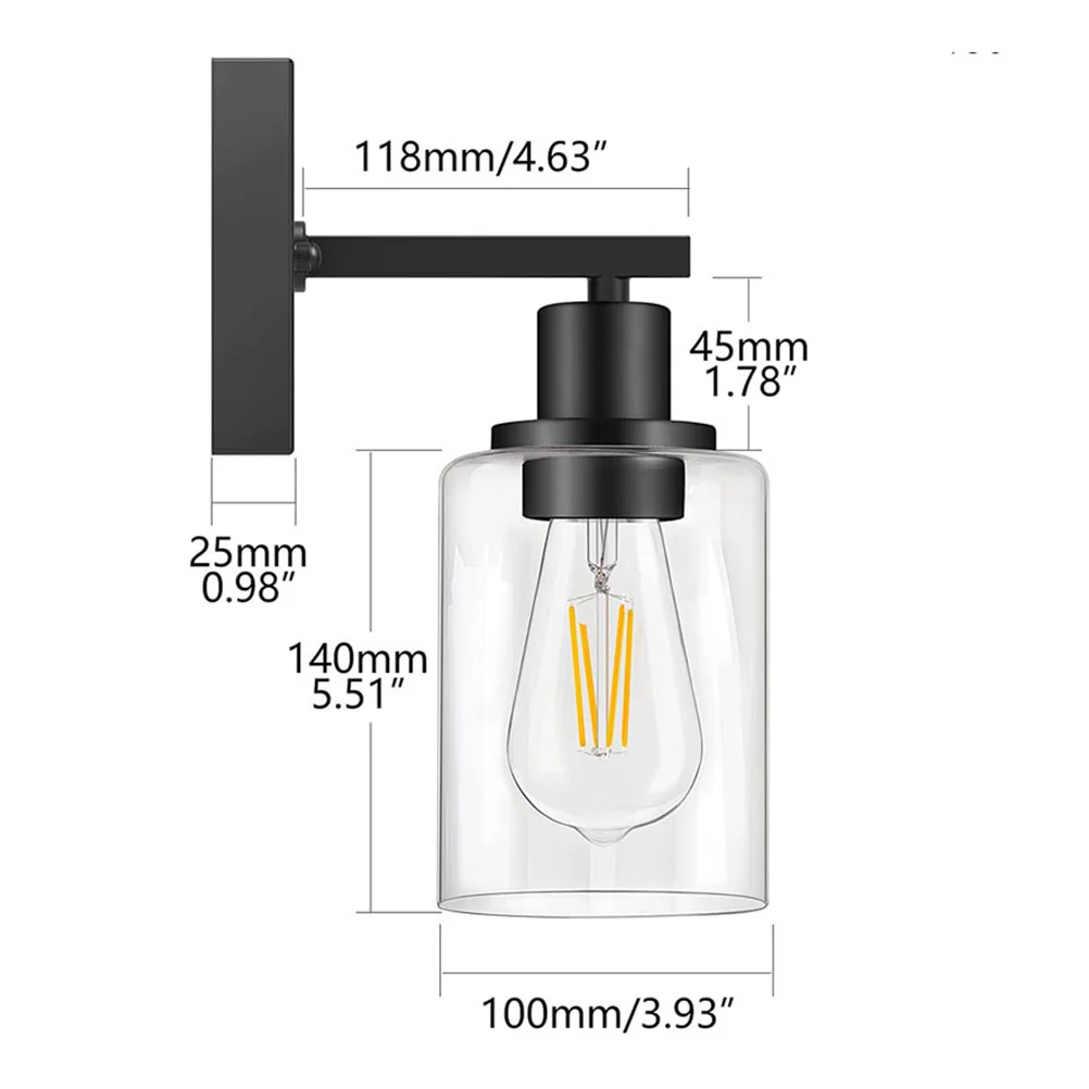 

Stylish Wall Sconce Light for Living Room Hallway Bedroom Bathroom Vanity Mirror Stairs Aisle Home Wall Lamp Decor Retro Design