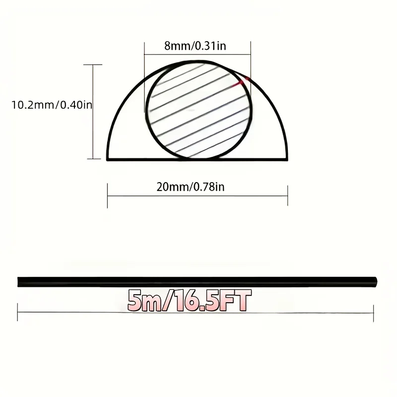 1 Roll of 5 Meters/16.5 Feet Long Flexible Self-adhesive Cable Protection Sleeve,Wire Protector,Suitable for Wall and Floor Home
