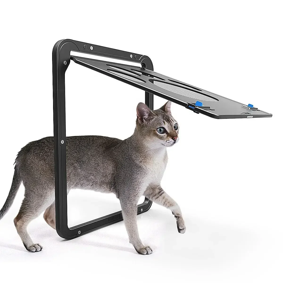 Pet Kitty Dog Door Flap Gate Opener Controlled Entry Electronic Screen Window Protector Wall Mosquito Net Dog and Cat Door