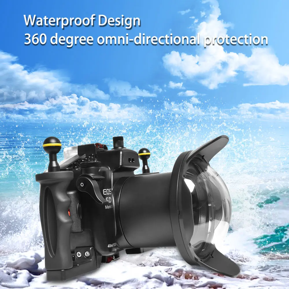 

Водонепроницаемый чехол для камеры Seafrogs для Canon 6D Mark II, профессиональный защитный чехол для подводной съемки