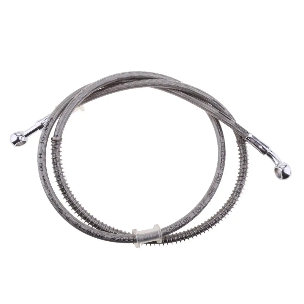 

150 см серебряный универсальный мотоциклетный тормозной плетеный шланг