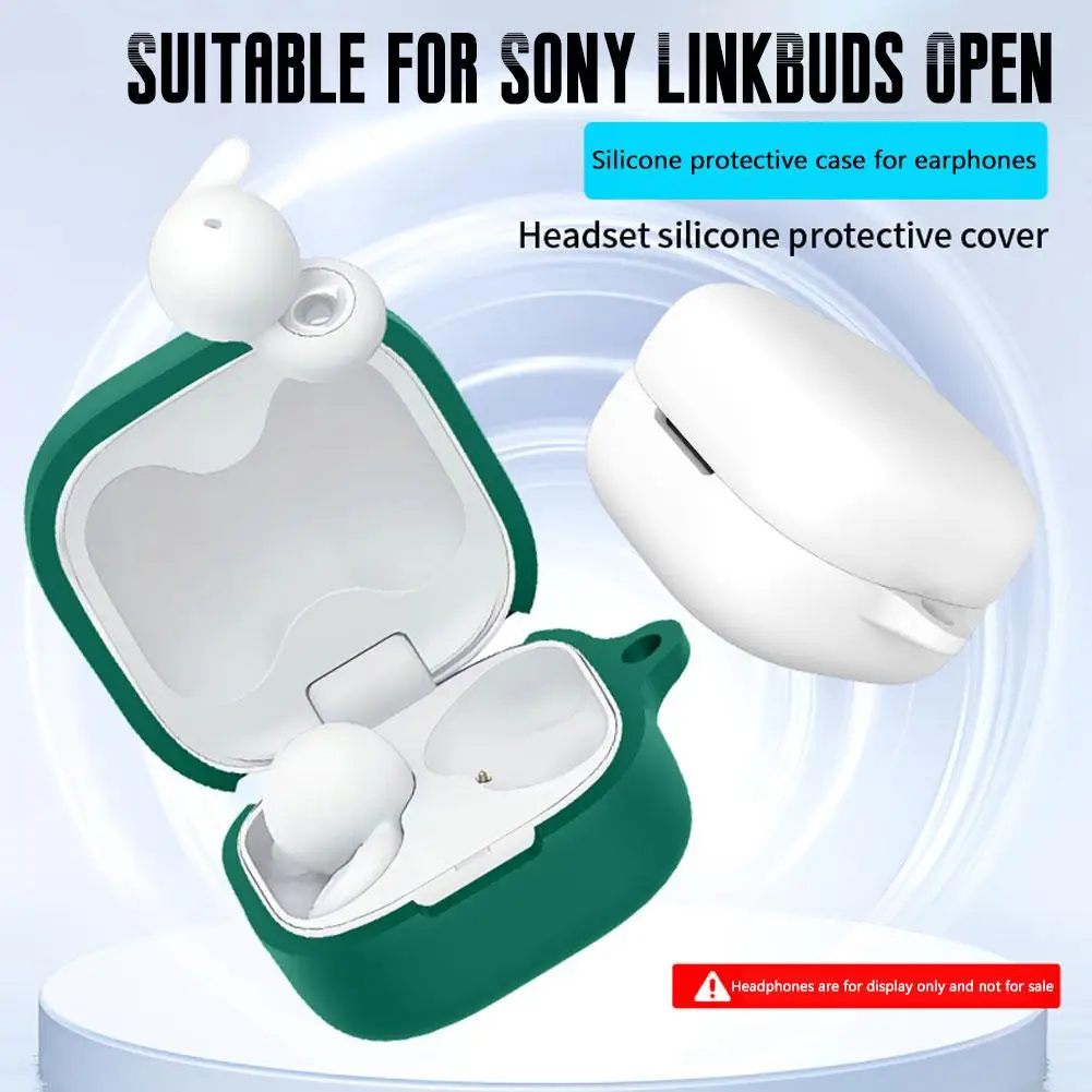 Custodia per auricolari per Sony LinkBuds Cover morbida in silicone aperta Auricolari Bluetooth Guscio protettivo Custodia protettiva per auricolari per cuffie