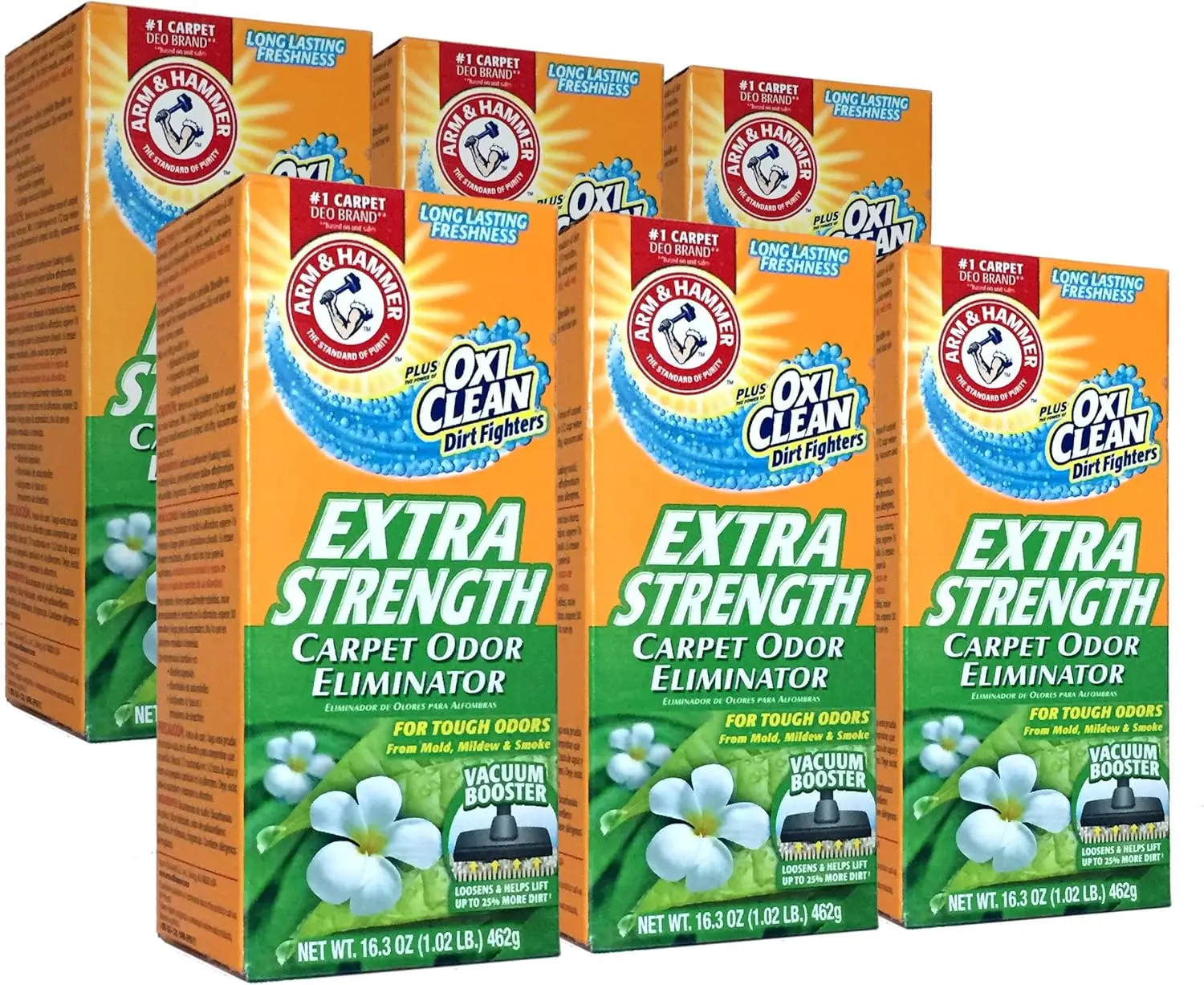 Extra Strength Carpet Odor Eliminator, 16.3 oz (6-Pack) - Laundry Detergent for Bulk Cleaning at Discount Prices