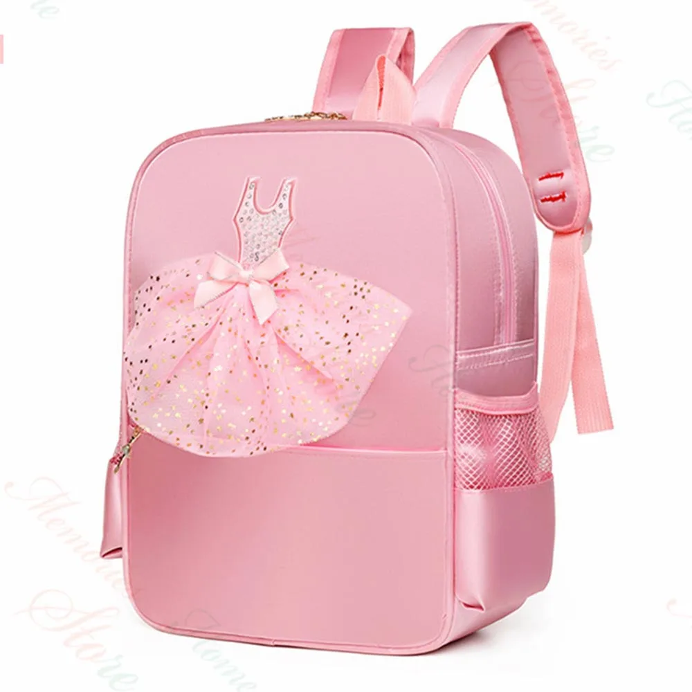 Customized Name Kids Dance Bag New Children\'s Shoulder Dancing Backpack Personalized Princess Girls Ballet Bag Gift Backpacks