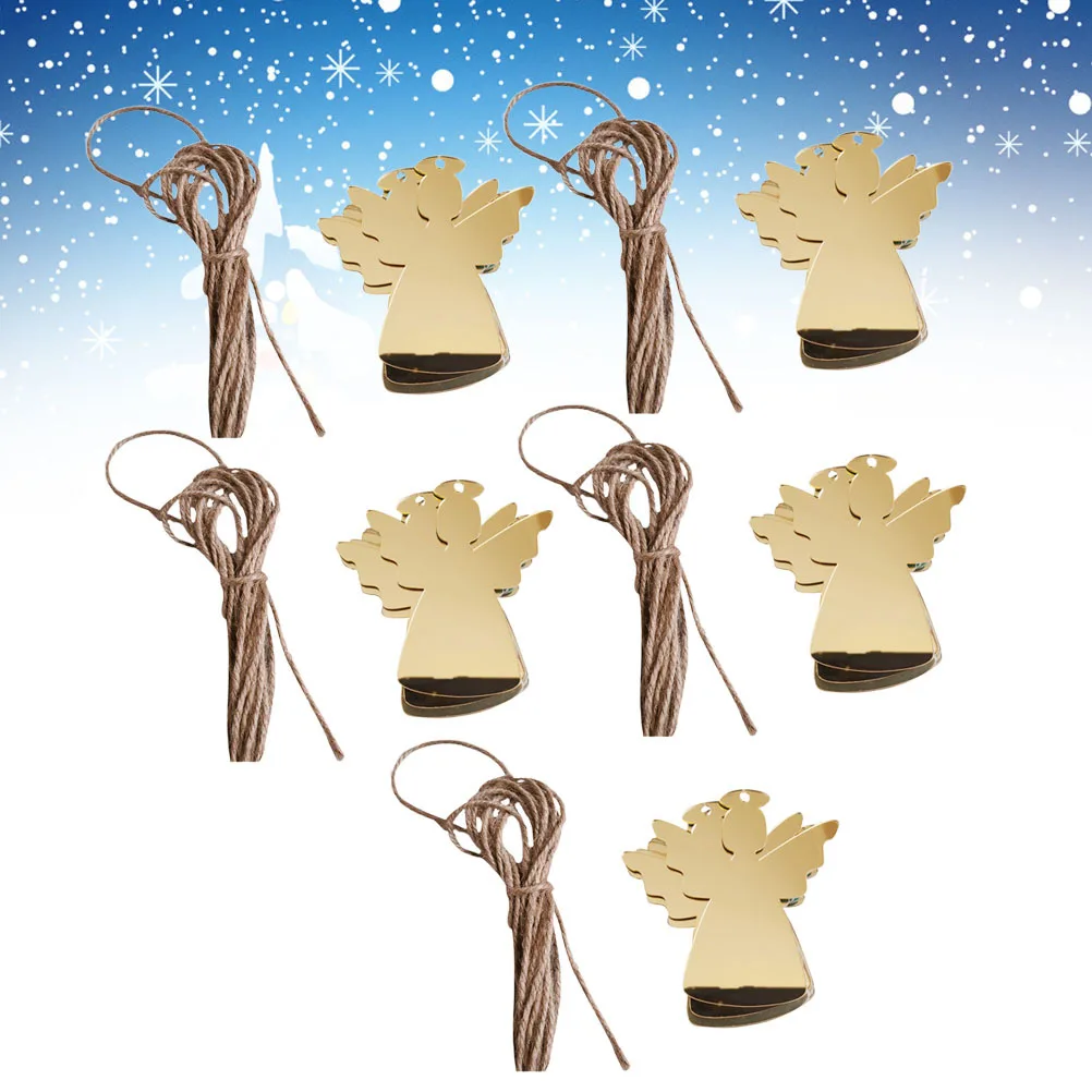 

10Pcs Acrylic Hanging Pendant Mirror Stickers Gold Silver Dual Side Reflective Wall Decals for Room Bathroom Wall