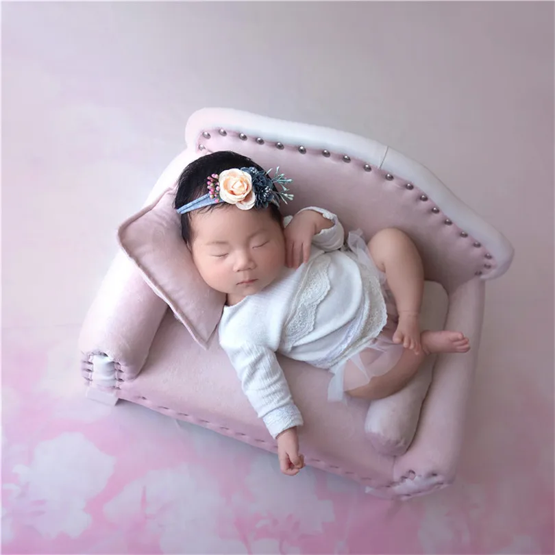 Newborn Photography Props Baby Sofa Couch Posing Chair Bed Baby Crib Studio Posing Sofa Photoshot Props Boy Photo Accessories