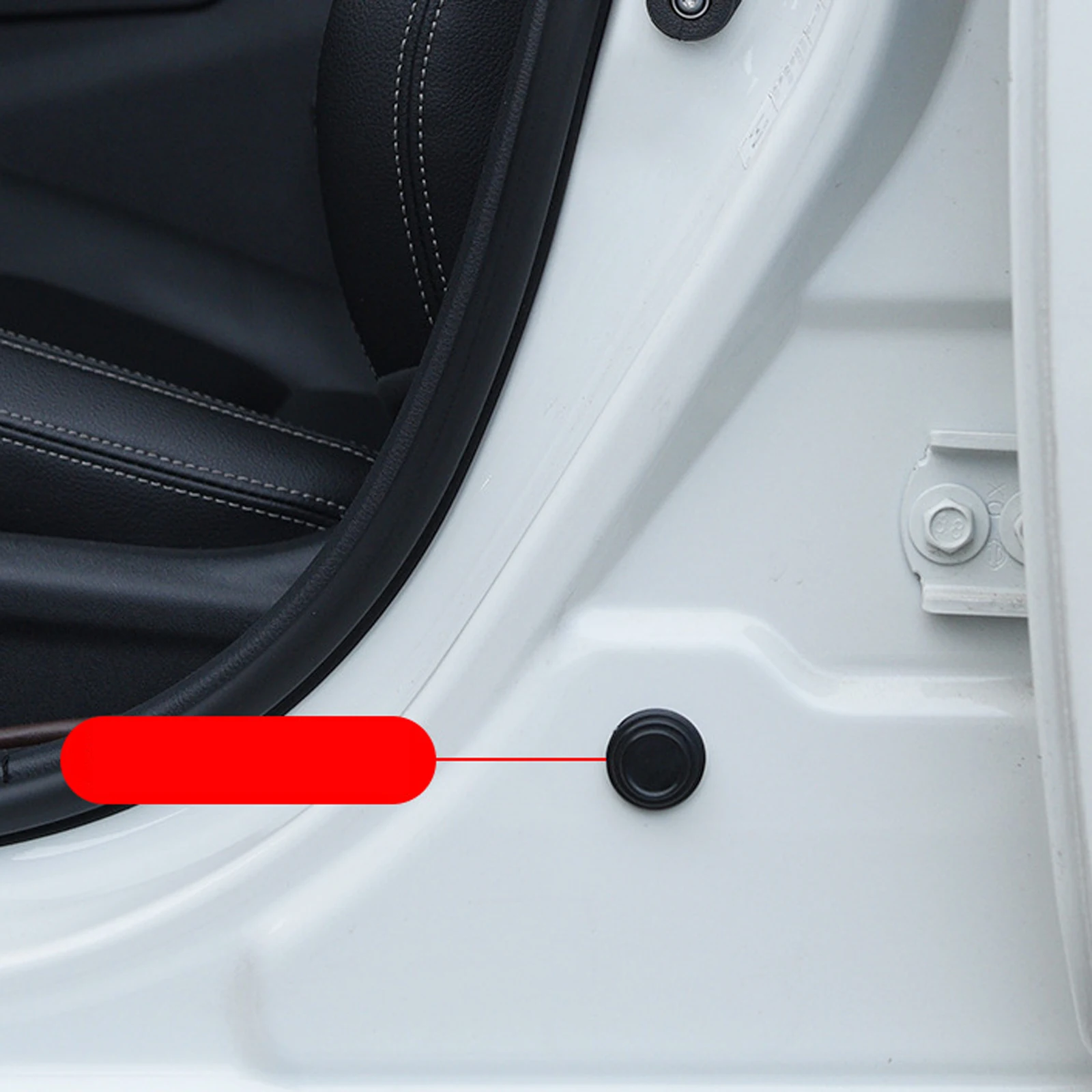 Anti-choque Silicone Car Door Pads, Fechando Shock Pads, Trunk Hood Sticker, Acessórios Interior do Carro, 20pcs