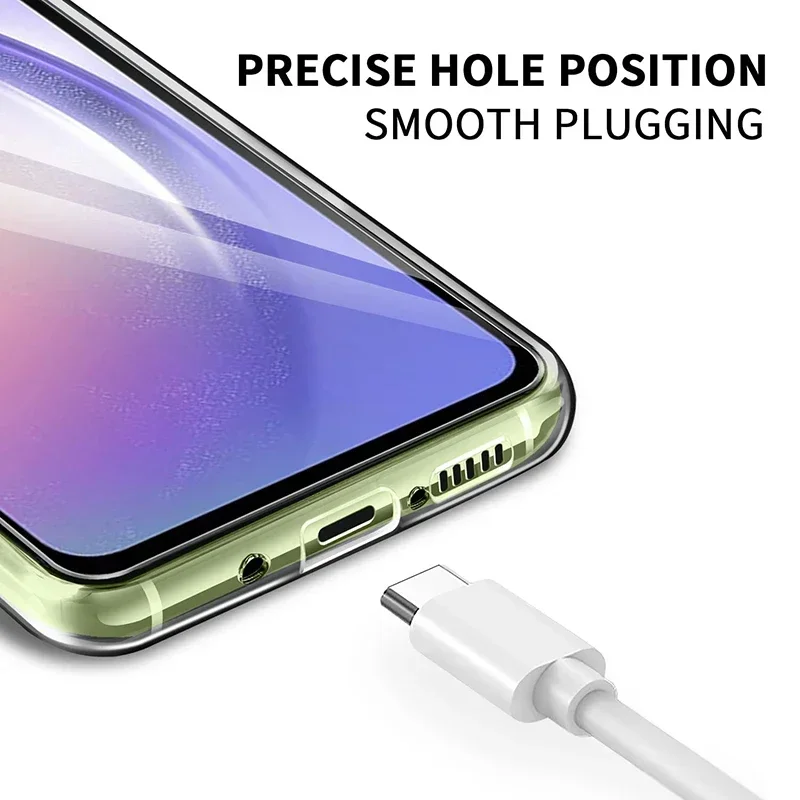 Ultra Thin Silicone Soft Case For Samsung Galaxy A55 A35 A25 A15 A05S A05 A54 A34 A24 A14 A04S A04 Clear Back Transparent Shell